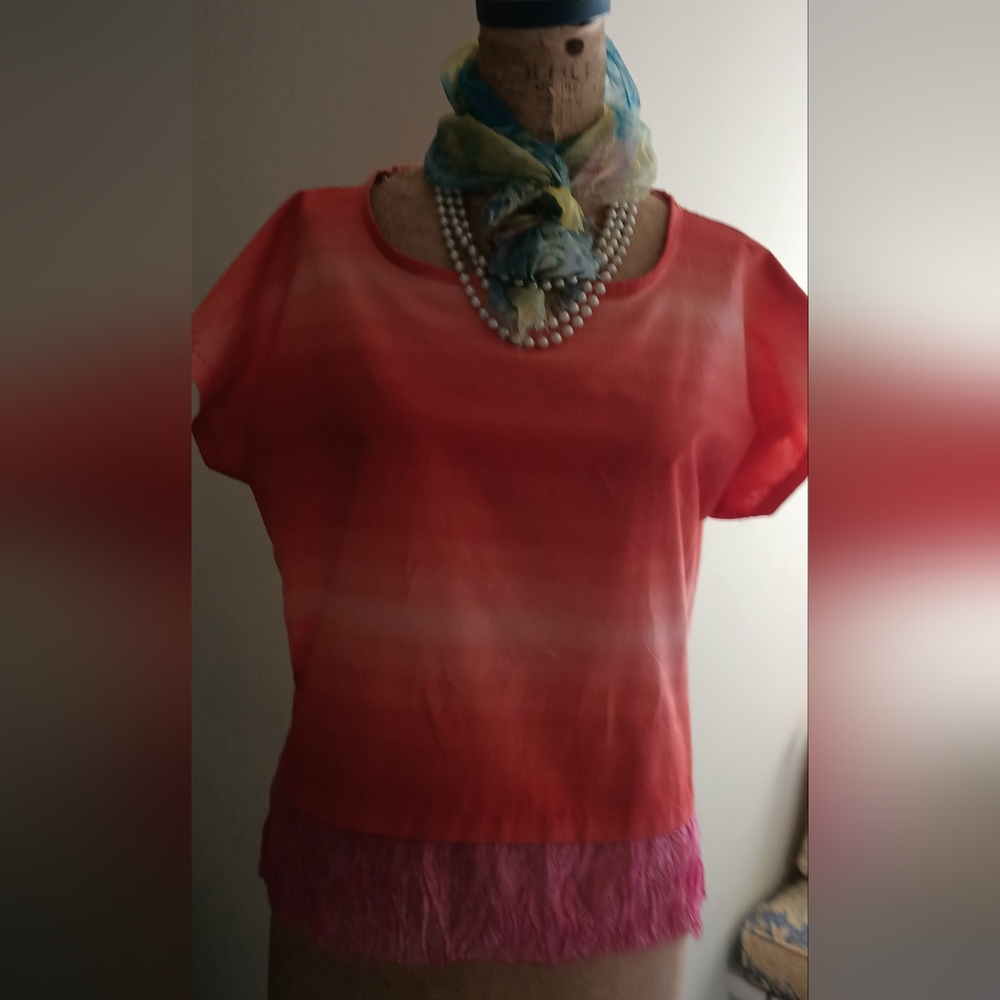 Tie dye cotton crop top